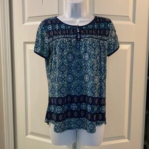 Westport Top - Like New - Size Petite Medium - Blue
